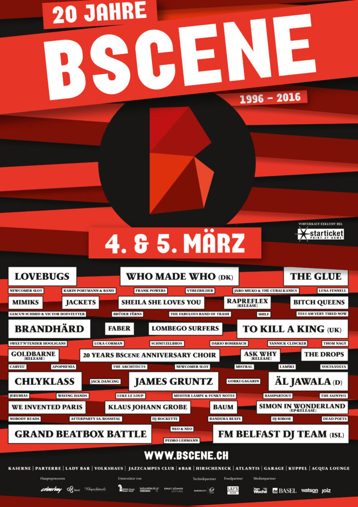 BScene Plakat 2016